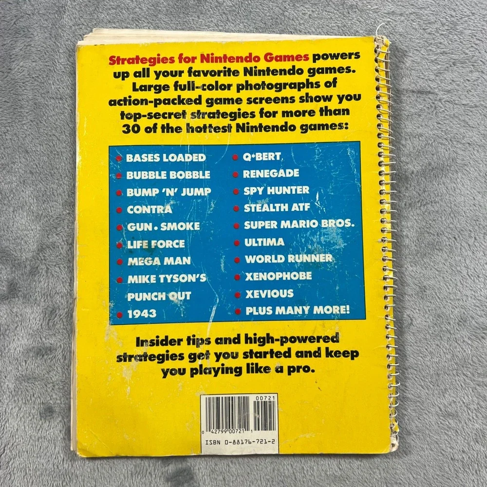 Nintendo Games NES Book Yellow Fair 1989 Vintage Consumer Guide Strategies Games